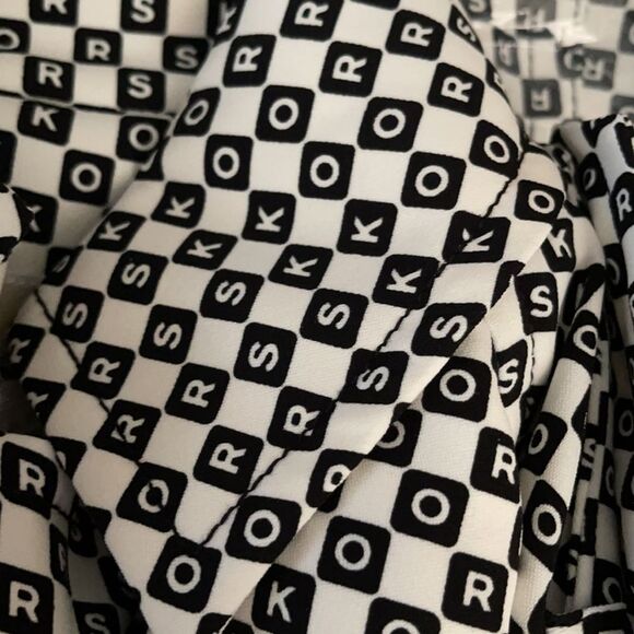 Michael Kors Trench Coat Bone/Black XS size - Picture 5 of 5